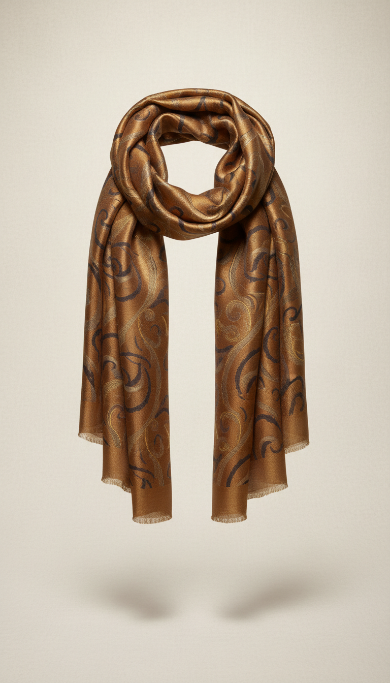 Antique bronze limited edition scarf